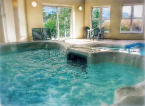 Or you can relax in the hot tub